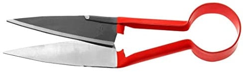 Berger Schafschere Komfort 27310 mit Rundfeder Buchsbaumschere in gewinkelter Ausführung, Klingenlänge: 14 cm