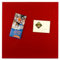 magnets4you Glas-Magnettafel/Magnetboard mit Stift und Magneten rot | 35 x 35 cm | beschreibbar | für Küche, Wohnen und Büro