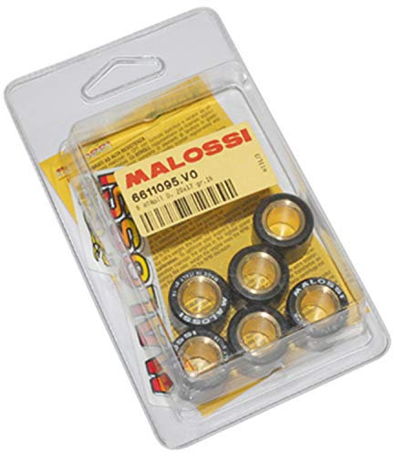 GALET MAXISCOOTER MALOSSI 20x17 16,0g (x6) POUR PEUGEOT 125 SATELIS + POUR VARIATEUR MULTIVAR YAMAHA 125 XMAX-MBK 125 SKYCRUISER, SKYLINER