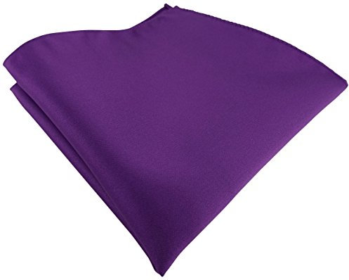 TigerTie Satin Einstecktuch in lila einfarbig Uni - Tuch Polyester - Größe 26 x 26 cm
