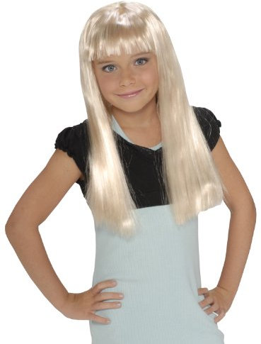 Rubie's Costume Co Child's Rock Star Long Blonde Wig