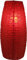 GURU SHOP Kleiner Ovaler Lokta Papierlampenschirm, Hängelampe Coronada - Rot, 42x22x22 cm