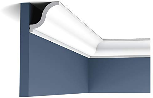 Orac Eckleiste CX108 200 cm x 5,4 cm x 5,5 cm aus extrudiertem Polystyrol (HDPS) vorgrundiert