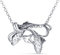 Bling Jewelry Antiqued .925 Sterling Silver Nautical Pisces Water Fish Zodiac Sign Astrology Horoscope Pendant Necklace for Women