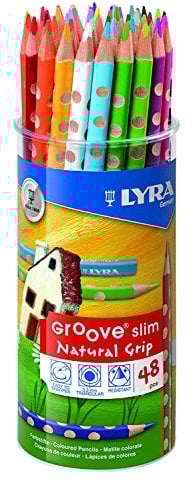 LYRA Groove Slim L2823480, 48 Farbstifte in der Runddose, sortiert
