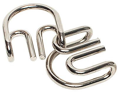 GICO Metallpuzzle (M&W) Metallpuzzle M&W/Twins Gross Maße 60x60x25 mm pro Teil - k4541