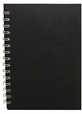 Pink Pig A5 Portrait Sketchbook | White Cartridge, 35 Leaves | Black