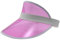 Freak Scene Retro Schildkappe - Sun Visor Cap - 80s Poker Visier Mütze - Farbe: rosa-weiß