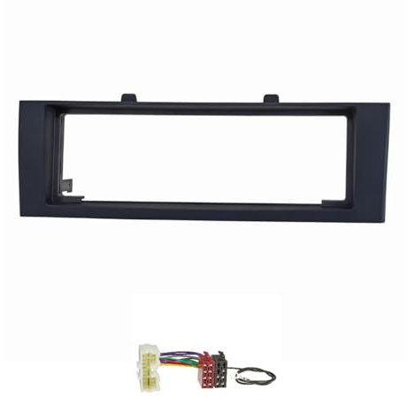 tomzz Audio 2437-005 Radioblende Set kompatibel mit Mitsubishi Colt Typ Z30 Bj.2004-2008 dunkelgrau mit Radioadapter ISO
