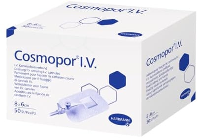 Cosmopor i v Pflaster einzeln steril Kanülenpflaster(Menge: 5 Stück)