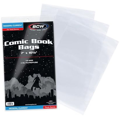 BCW 100 dicke Comic Schutzhüllen - Current Size