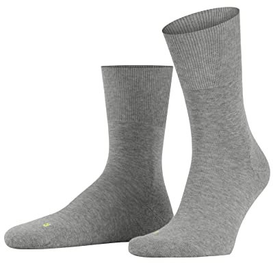 FALKE Unisex Socken Run U So Baumwolle Funktionsmaterial einfarbig 1 Paar, Grau Light Grey 3400, 44-45