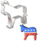 Ann Clark Cookie Cutters demokratischer Esel-Ausstecher, 9,53 cm