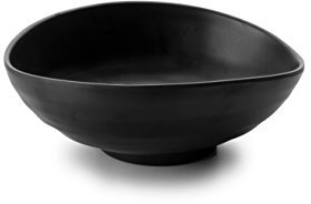 Lacor-Plat Ovale en Mélamine 24 x 20 x 7 cm Noir