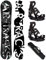 AIRTRACKS Snowboard Set /Pack/ Planche REFRACTIONS Game Wide 165CM+Fixations Master L+SB Sac/Neuf