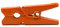 LWR CRAFTS Mini pinces à linge en bois 15 couleurs 100 par paquet 1 2,5 cm (orange)