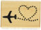 Artemio Holz Stempel - Flug + Herz, Beige