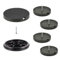 Wagner QuickClick® Kunststoffgleiter Möbelgleiter Stuhlgleiter 4er-Set zum Anschrauben - 4X Basis+Schraube+Gleiteinsatz austauschbar - Kunststoff Black - Durchmesser Ø 50 mm - Made in DE - 15807500