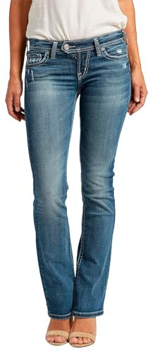 Silver Jeans Women's Tuesday Low Rise Slim Bootcut Jean