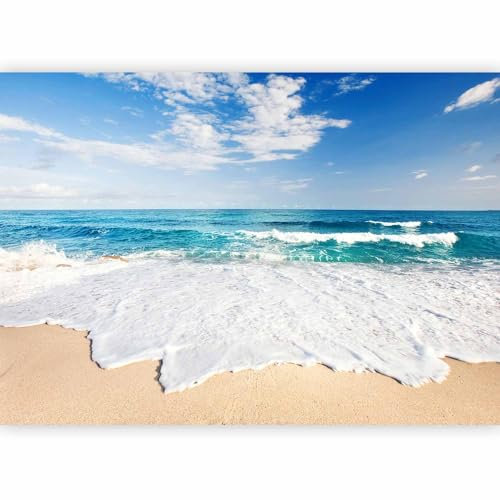 murando - Vlies Fototapete Meer Strand 350x256cm Foto Tapete Schlafzimmer Wohnzimmer Vliestapete XXL Motivtapeten Bildtapete 3d Effekt Wand Dekoration - See Himmel Blau Landschaft Natur c-B-0035-a-a