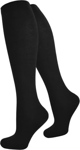 normani 1/2 / 3 Paar Stützstrümpfe Reisestrümpfe Kompressionsstrümpfe Damen & Herren Farbe Schwarz Größe 47/50