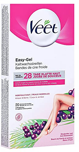 Veet Hair Minimizer Kaltwachsstreifen Normale Haut, 20 St