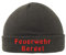 Wolfszeit personalisierte Strickmütze Feuerwehr 2 zeilig Bestickt (Oliv)