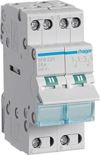 Wechselschalter 2P 25A SFB225 3250615510808 Hager