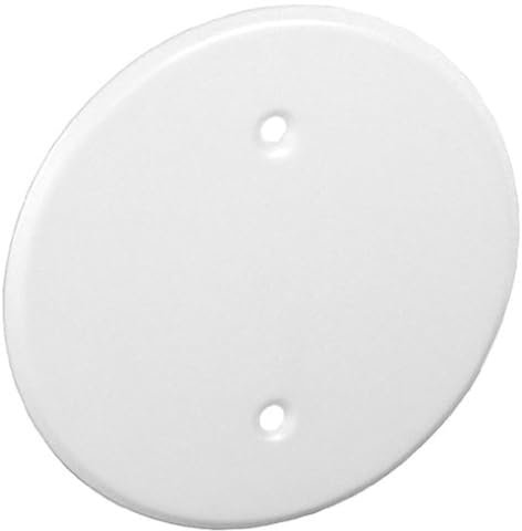 Garvin Industries White Ceiling Blank-Up Covers 5 Inch Diameter 1/4 Inch Edge Taper