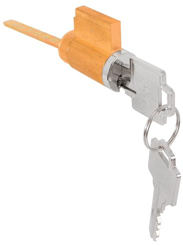 Prime-Line E 2107 Kwikset, Weiser and Weslock Sliding Door Cylinder Lock, Steel (Single Pack)