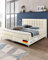 WELCON boxspringbettenshop24.de - Boxspring Bett Rockstar Luxus Boxspringbett 180x200 Härtegrad H3 in beige inkl. Topper - über 1000 Taschenfedernkerne Thermisch vergütet