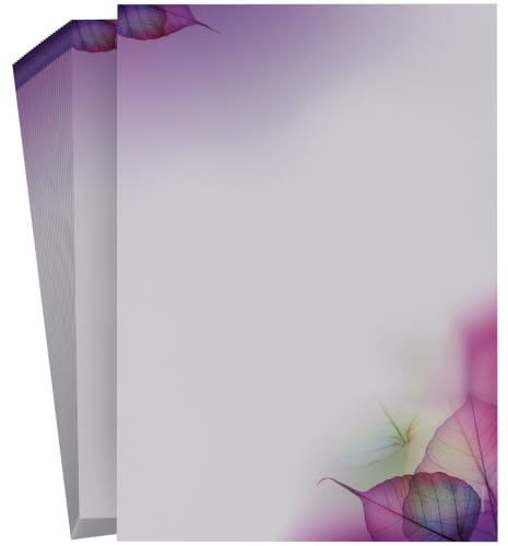 Motivpapper Magic Leaves magiska blad, 50 ark motivpapper DIN A4, 90 g/kvm