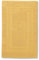 Casatessile Schwamm Bad Matte 60 x 120 cm Torino Saugfähige Badezimmermatte aus Baumwolle, Badezimmermatte ohne Rutschfestigkeit - Giallo