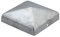 Gartenwelt Riegelsberger 1 Stück, Premium Pfostenkappe 101x101 mm aus Stahl feuerverzinkt für Pfosten 10 x 10 cm inkl. Schrauben Zaunkappe Abdeckkappe