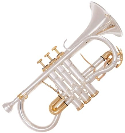 Odyssey Premiere 'Eb' Soprano Cornet Outfit OCR1000 – Silver Plated, Monel Valves, Denis Wick Mouthpiece, Zero-Gravity Case