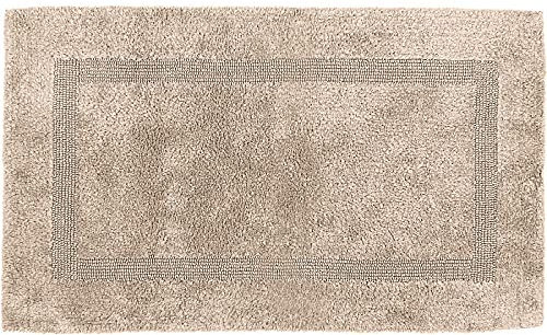 Erwin Müller Badematte, Badteppich Heraklion beige Größe 80x150 cm - Kochfest, für Fußbodenheizung geeignet, 100% Baumwolle (weitere Farben, Größen)