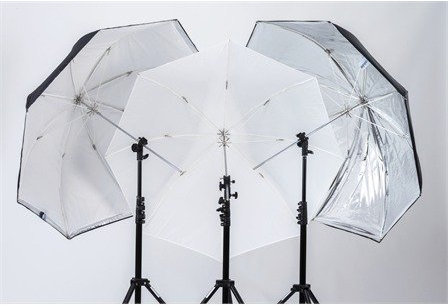 Alles-in-einem Blitzschirm der Reihe Lastolite von Manfrotto, 72 cm, Silber/Weiß