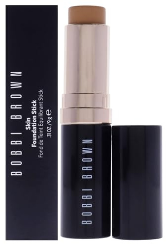 Bobbi Brown Skin Foundation Stick | Portable & Creamy with Medium-to-Full Coverage for Even-Toned Skin, 0.31 Ounce, Natural Tan N-054
