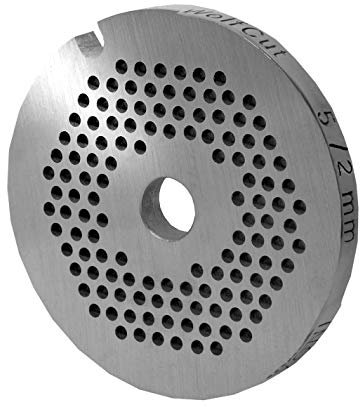 WolfCut Disque à trous en inox Taille 5 - 2,0 mm pour hachoir à viande Jupiter Bosch Alexanderwerk Westmark