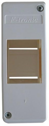 UNITEC Aufputz-Kleinverteiler, Sicherungskasten, Verteilerkasten, IP40, 1x2 Module, weiß