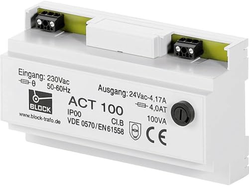 Block ACT 25 Sicherheitstransformator 1 x 230 V/AC 1 x 24 V/AC 25 VA 1.041 A