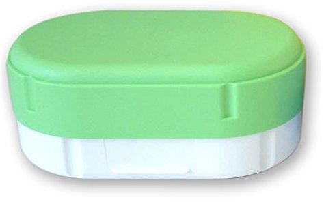 Sonja-Plastic Brotdose oval in Grün, Spülmaschinengeeignet, Lunchdose, Brotbüchse, Brotbox, Dose, Lunchbox