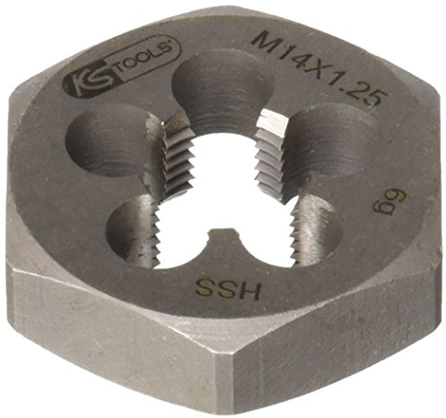 KS Tools 333.0044 HSS Sechskant-Schneidmutter MF, M14x1,25