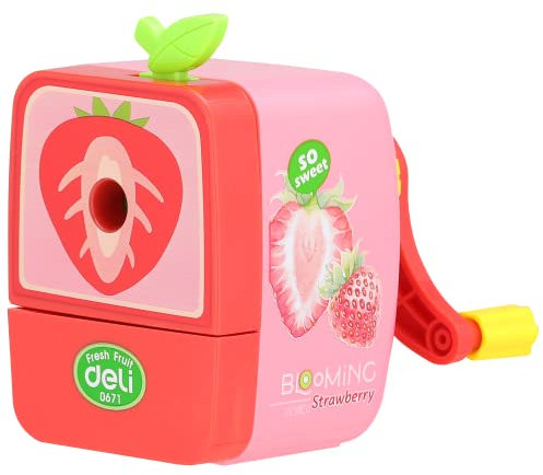 Deli Bleistiftspitzer, frisches Obst-Design, Manuelle Bleistiftspitzmaschine, Fun Fresh Fruit design
