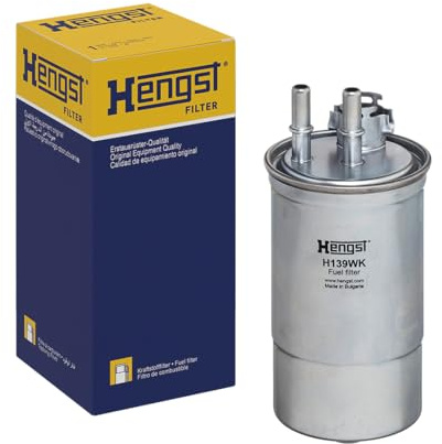 HENGST - Kraftstofffilter H139WK - Hochwertiger Kraftstoff-Leitungsfilter für KFZ - Entfernt Staub und Schmutz aus Otto- oder Dieselmotoren - Schützt das Einspritzsystem