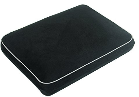 Memory Foam Contour Support Cushion Pillow. For Home, Travel or Camping Use. Compact Size for Travel. Retains Shape. Removable Washable Cover. Luxurious Velour Cover. Chair/Seat Pad. Comfort Pillow