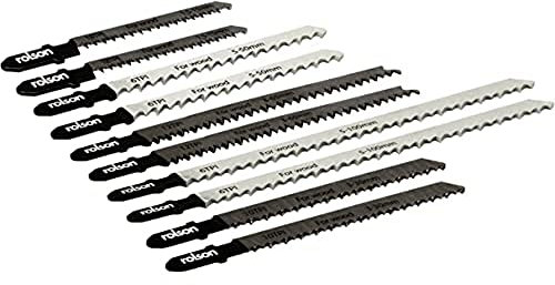 Rolson 58928 10 Piece Jig Saw Blade Set