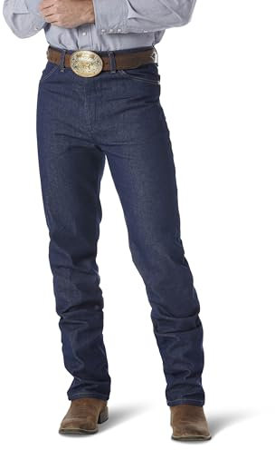 Wrangler - Jeans da uomo stile cowboy, modello slim fit Indigo 34W x 36L (US Taglia)