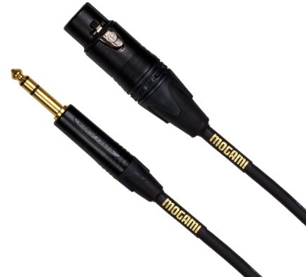 Mogami GOLD-TRSXLRF-20 Balanced Quad Patch Cable 20 feet