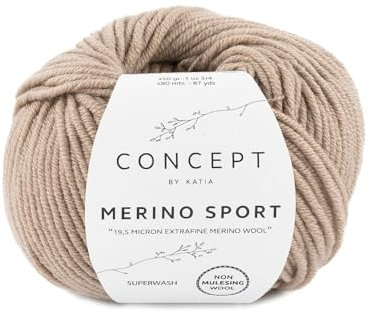 Katia Merinogarn Merino Sport in grau